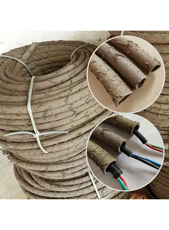 Flexible Bendable 300cm 118 Inch Artificial Vine Cable Hollow Tube Waterproof Rattan For Outdoor Garden Fence - Image 1
